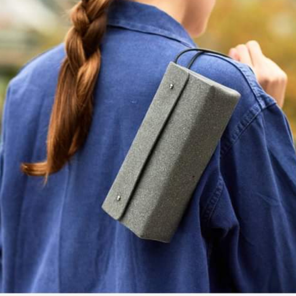 Walk With Me Brand Deren Rice Recycled Leather Triangle Bag Collection